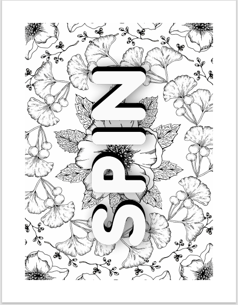 Adult Flower Coloring Book Celebrate the Letter S