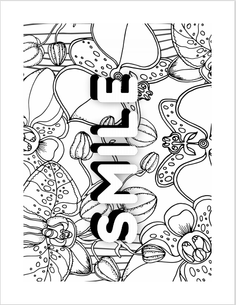 Floral Adult Coloring Book