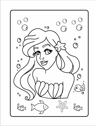 Unicorns and Mermaids Coloring Book for Kids