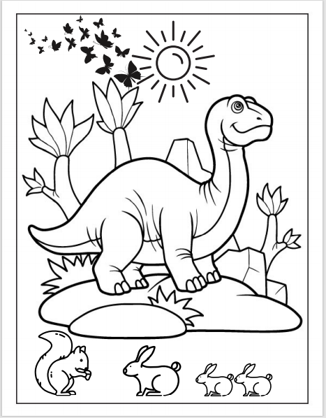 Dinosaur Activity Book Interior