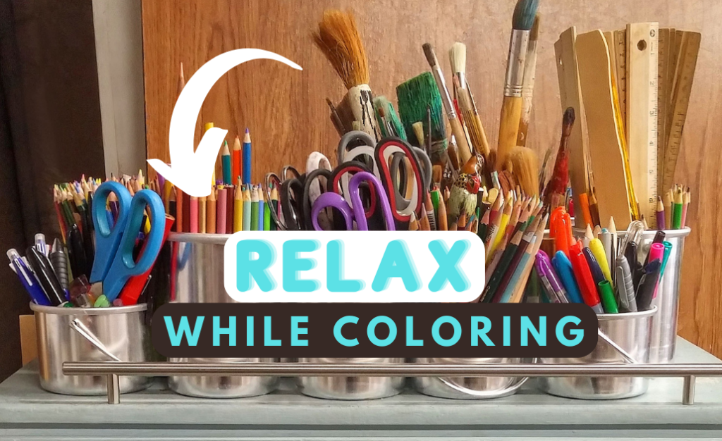 relax while coloring